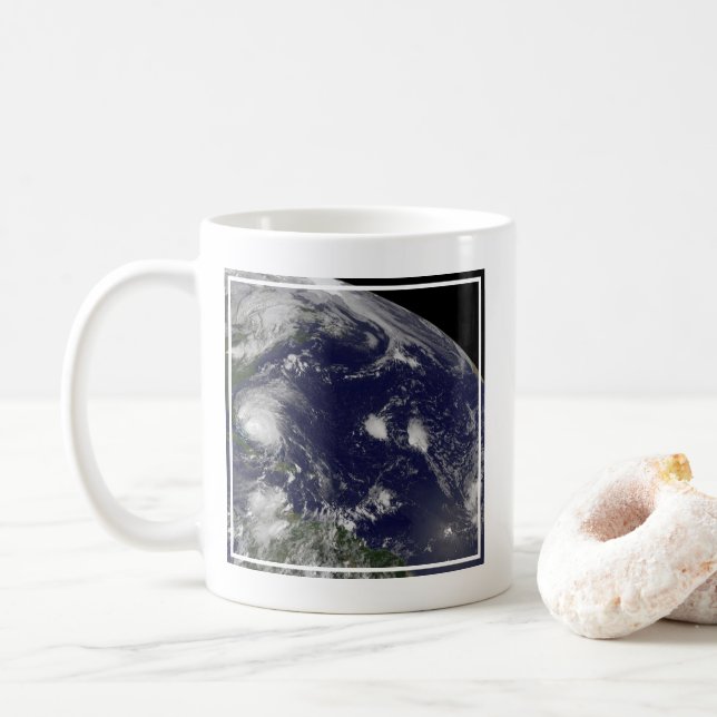 Hurricane Irene Moving Through The Bahamas. Coffee Mug (With Donut)