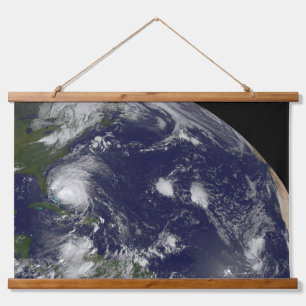 Hurricane Irene Moving Through The Bahamas. Hanging Tapestry