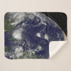 Hurricane Irene Moving Through The Bahamas. Sherpa Blanket