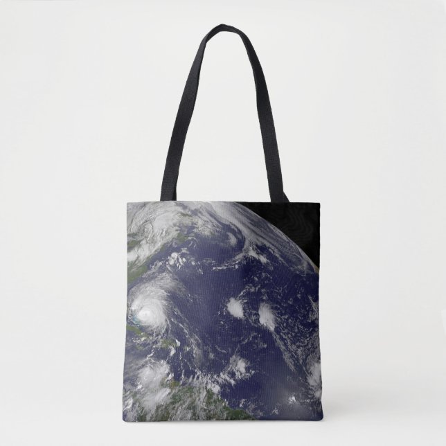 Hurricane Irene Moving Through The Bahamas. Tote Bag (Front)