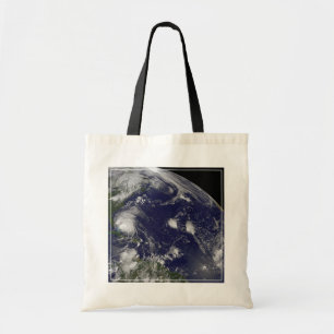 Hurricane Irene Moving Through The Bahamas. Tote Bag