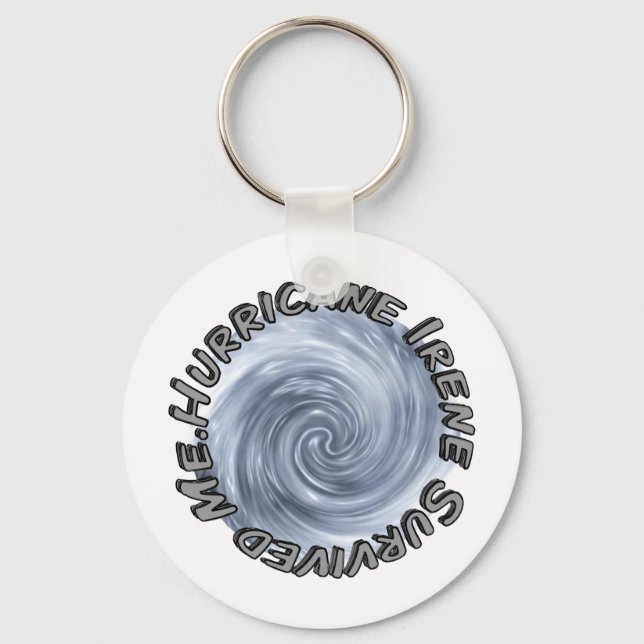 Hurricane Irene Survived Me Key Ring (Front)