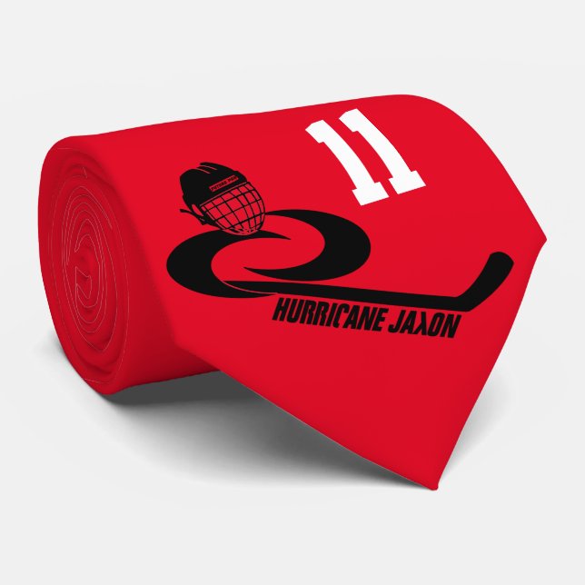 Hurricane JAXON Customisable Youth Team Hockey Tie (Rolled)