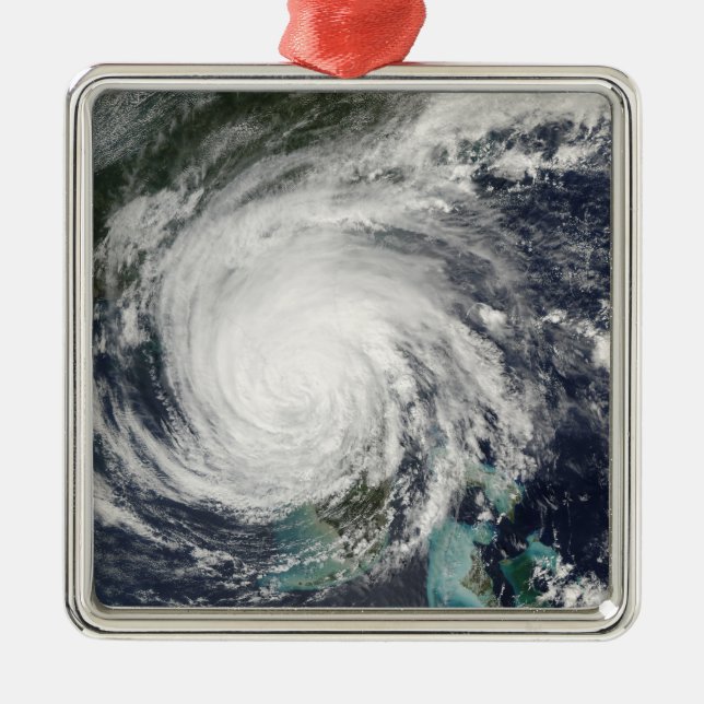 Hurricane Jeanne Metal Tree Decoration (Front)
