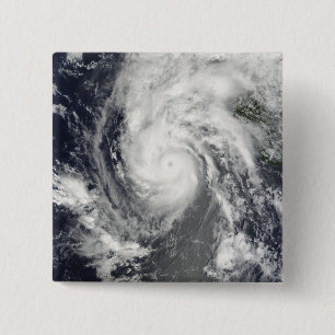 Hurricane Jimena approaching Baja California 15 Cm Square Badge