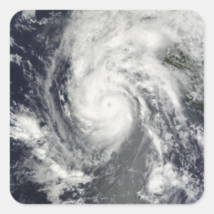 Hurricane Jimena approaching Baja California Square Sticker