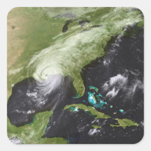 Hurricane Katrina 4 Square Sticker