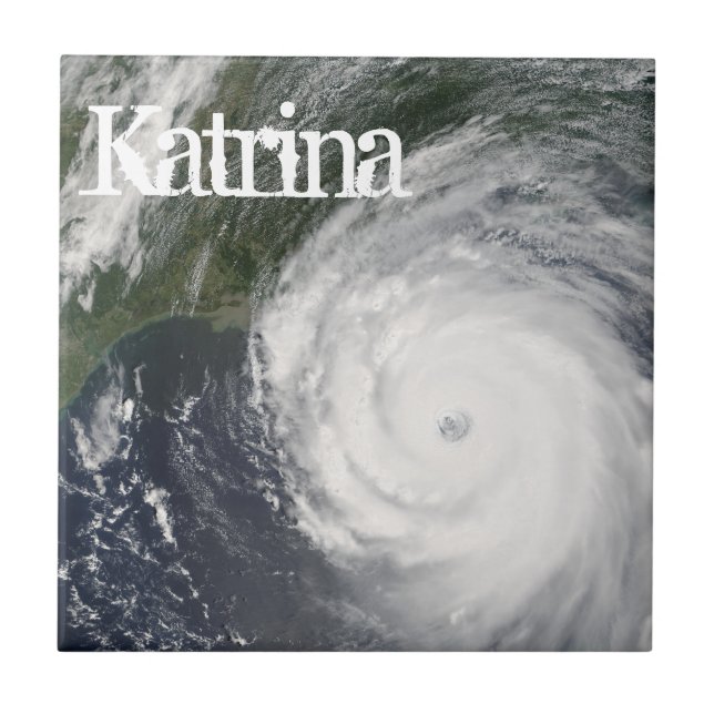 Hurricane Katrina Satellite Image, August 2005 Tile (Front)