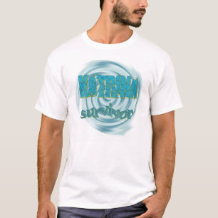 Hurricane Katrina Survivor Ocean Swirls T-Shirt