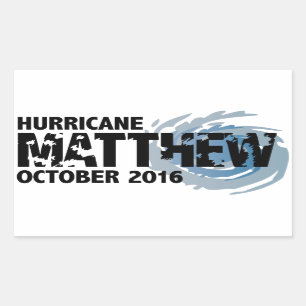 Hurricane Matthew October 2016 Rectangular Sticker