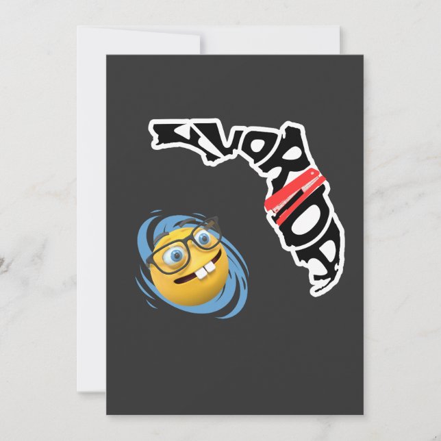 Hurricane Milton Funny Florida Office Space Invitation (Front)