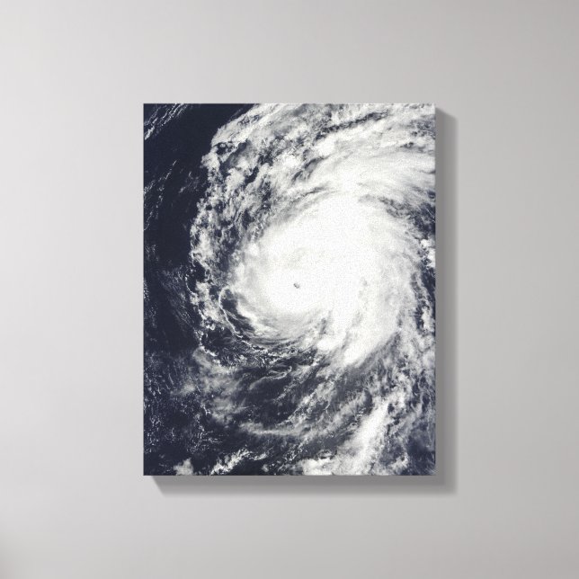 Hurricane Neki west of Hawaii Canvas Print (Front)