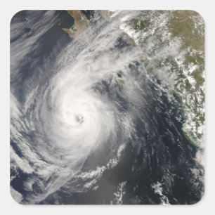 Hurricane Norbert off Mexico 2 Square Sticker
