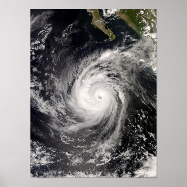 Hurricane Norbert off Mexico Poster (Front)