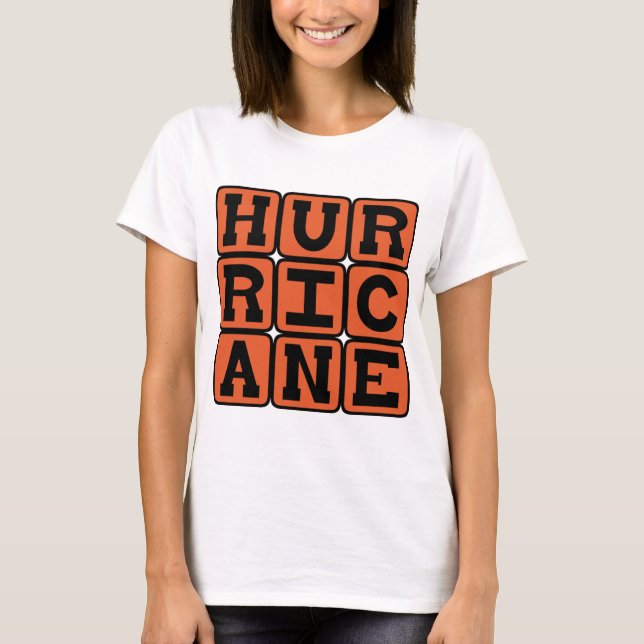 Hurricane, Ocean Storm T-Shirt (Front)