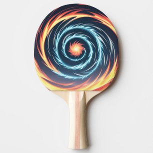 Hurricane of fire, Explosive power, Sparkling flam Ping Pong Paddle