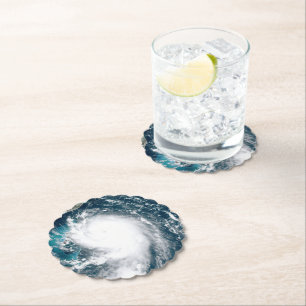 Hurricane off the coast of Florida Paper Coaster