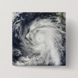 Hurricane Rick southwest of Baja California 15 Cm Square Badge
