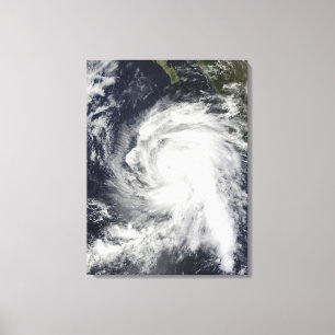Hurricane Rick southwest of Baja California Canvas Print