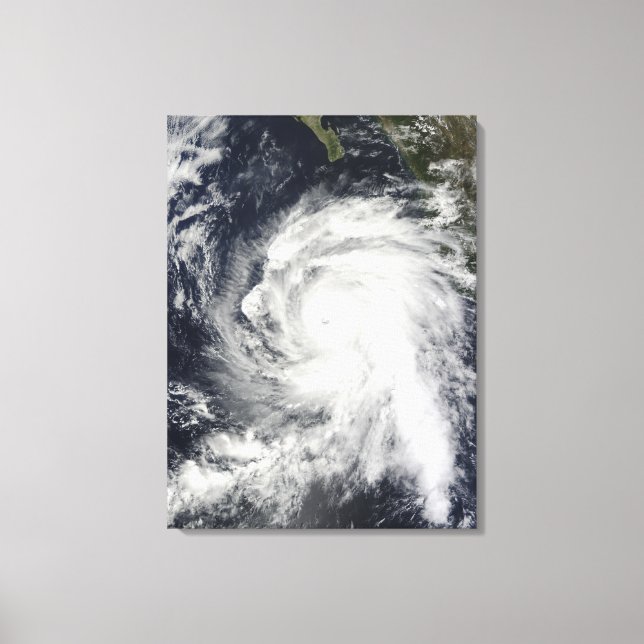 Hurricane Rick southwest of Baja California Canvas Print (Front)