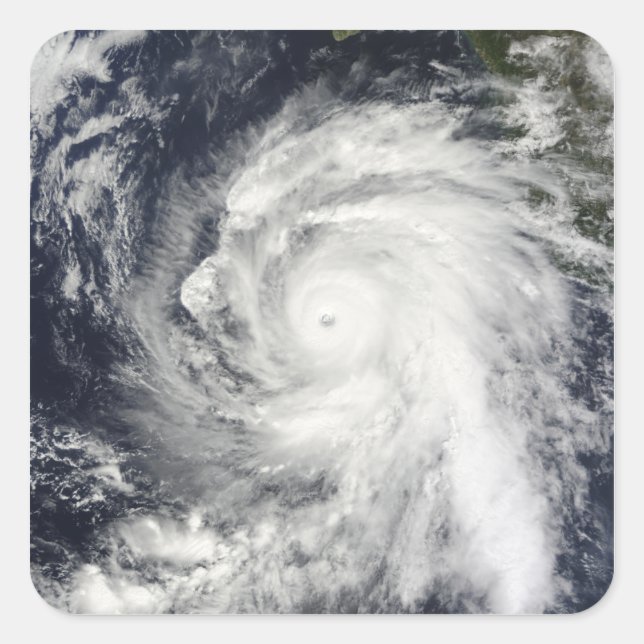Hurricane Rick southwest of Baja California Square Sticker (Front)