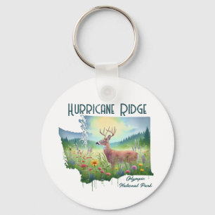 Hurricane Ridge National Park Souvenir Gift Key Ring