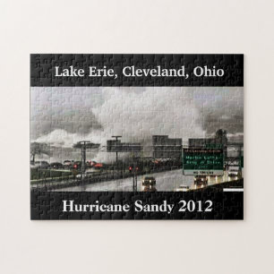HURRICANE SANDY 2012 LAKE ERIE JIGSAW PUZZLE