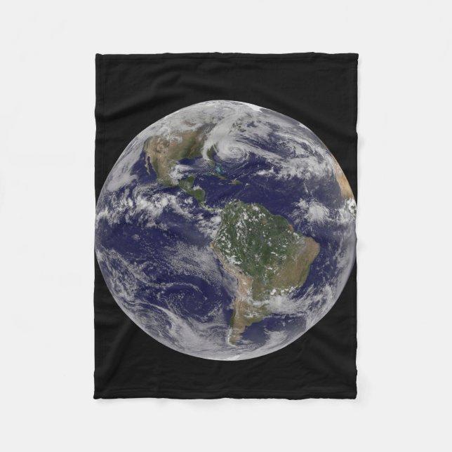 Hurricane Sandy Along The East Coast Of The Us. 2 Fleece Blanket (Front)