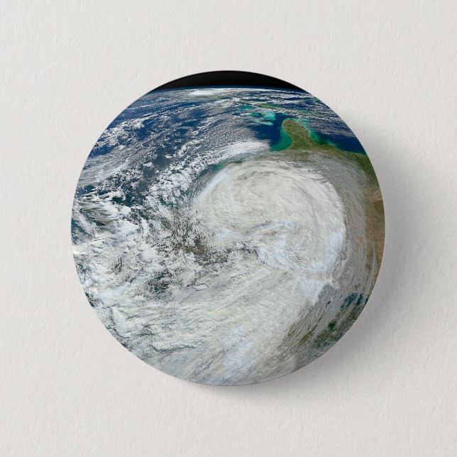 Hurricane Sandy Along The East Coast Of The Us. 3 6 Cm Round Badge (Front)