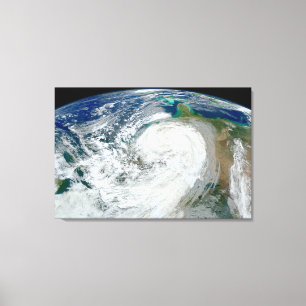 Hurricane Sandy Along The East Coast Of The Us. 3 Canvas Print