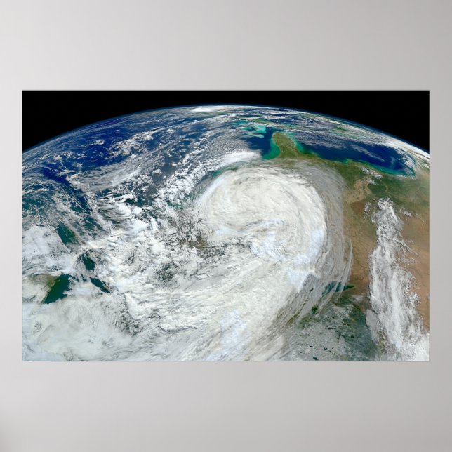 Hurricane Sandy Along The East Coast Of The Us. 3 Poster (Front)