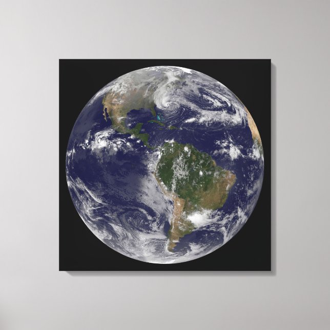 Hurricane Sandy Along The East Coast Of The Us. Canvas Print (Front)