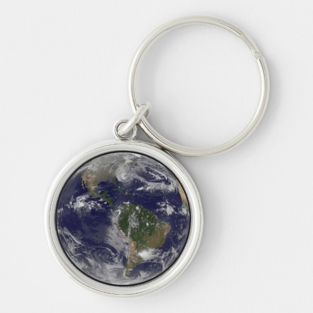 Hurricane Sandy Along The East Coast Of The Us. Key Ring (Front)