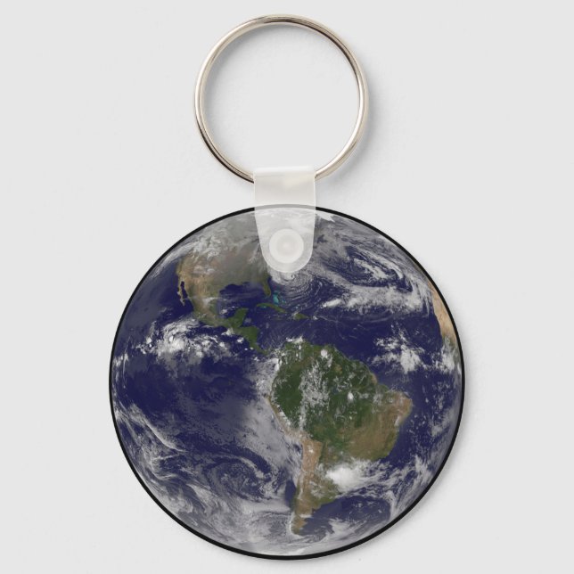 Hurricane Sandy Along The East Coast Of The Us. Key Ring (Front)