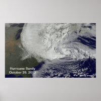 Hurricane Sandy Large Poster