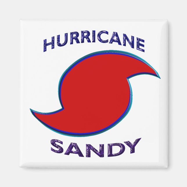 Hurricane Sandy Symbol Magnet (Front)