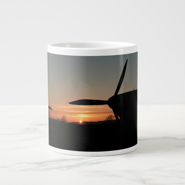 Hurricane Sunset Summer 1940 Large Coffee Mug (Front)