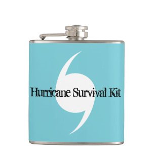 Hurricane Survival Kit Hip Flask