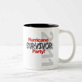 Hurricane Survival Party 1011 Two-Tone Coffee Mug