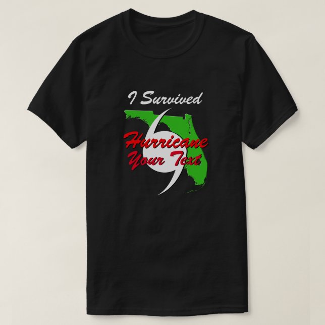 Hurricane Survivor Personalised T-Shirt (Design Front)