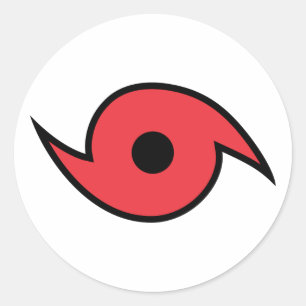 Hurricane Symbol Classic Round Sticker