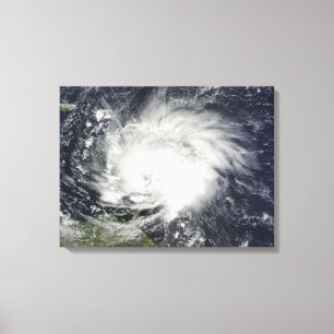Hurricane Tomas over the Lesser Antilles Canvas Print