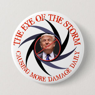 Hurricane Trump Causing more Damage Daily 7.5 Cm Round Badge