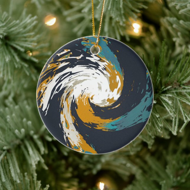 Hurricane Twirl Ceramic Tree Decoration (Tree)