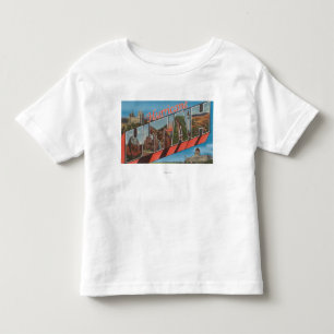 Hurricane, Utah - Large Letter Scenes Toddler T-Shirt