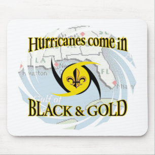 Hurricanes in Black & Gold Mouse Mat
