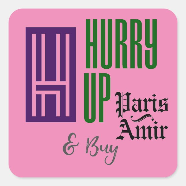 Hurry buy Sticker (Front)