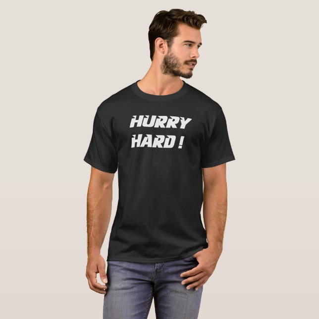 Hurry Hard!  Curling T-Shirt (Front Full)