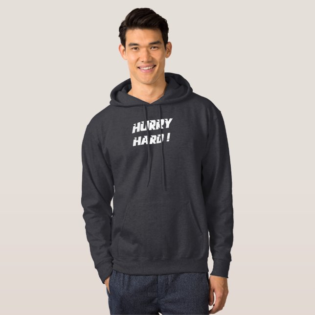 Hurry Hard!  Curling T-Shirt Hoodie (Front Full)