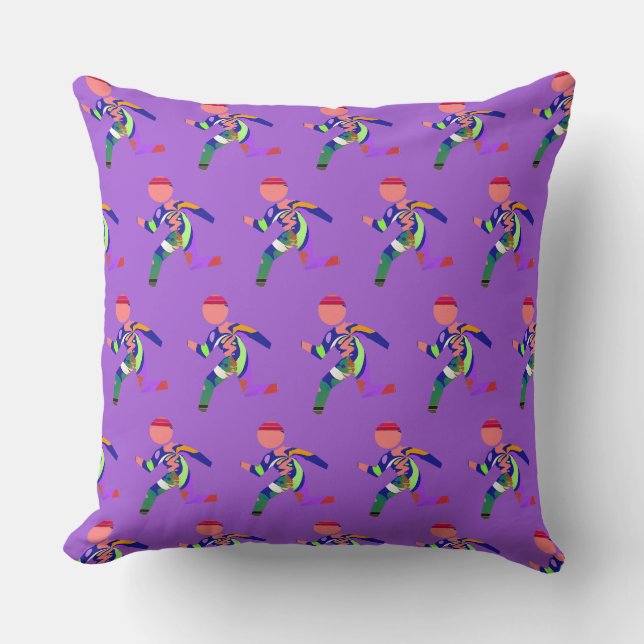 Hurry Hurry Lt Purple  Cushion (Front)